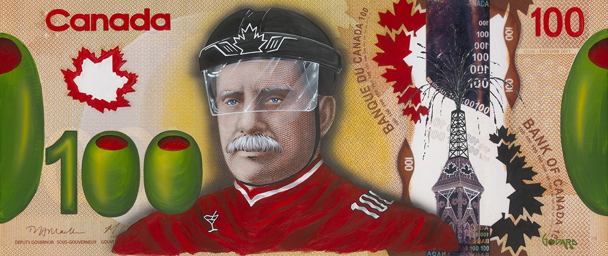 $100 Bill Canada on Ice Michael Godard