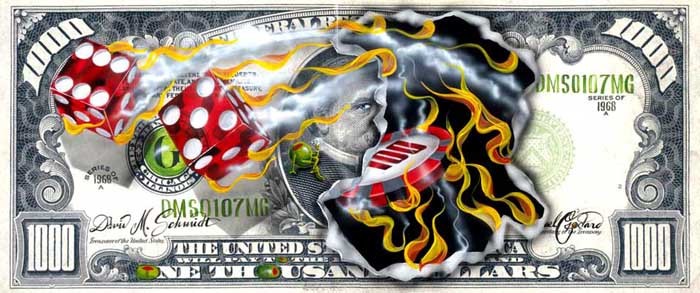 $1000 Bill - Winning Big Michael Godard