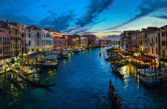 A Romantic Evening in Venice Vicente Romero